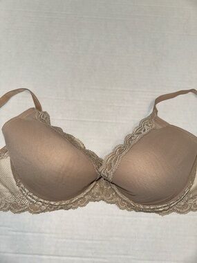 Natori Nude Lace-Trim T-Shirt Bra